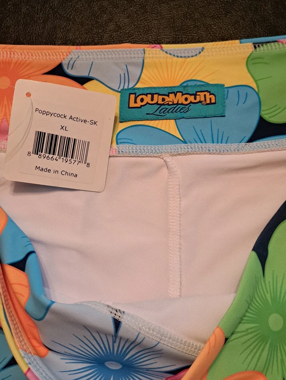 Loudmouth Floral Golf Skort in Neon Pink, Orange, Blue & Green